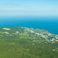 A panoramic view of Yalta city