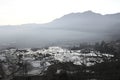 Panoramic view of Yuanyang Rice Terraces Royalty Free Stock Photo