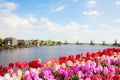 Panoramic view of Zaanse Schans, Netherland Royalty Free Stock Photo