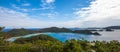 Panoramic view of Zamami island, Okinawa, Japan Royalty Free Stock Photo