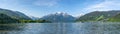Panoramic view of Zell am See, Pinzgau, Salzburger Land, Austria, Europe Royalty Free Stock Photo