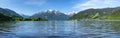 Panoramic view of Zell am See, Pinzgau, Salzburger Land, Austria, Europe Royalty Free Stock Photo