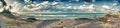 Panoramic view of a zone in guanabo beach Royalty Free Stock Photo