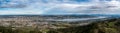 Panoramic view on Zurich and Zurichsee lake