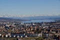 Panoramic view of ZÃÂ¼rich-City from Switzerlands second highest Royalty Free Stock Photo