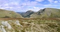 Looking to Fairfield right, St Sunday Crag behind, Lake District