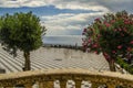 Panoramic viewpoint in the city of taormina Royalty Free Stock Photo