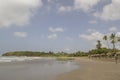 Panoramic views of the beach Royalty Free Stock Photo