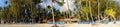 Panoramic views of the beach of Punta Cana Royalty Free Stock Photo
