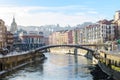 Panoramic views of bilbao old town, Spain