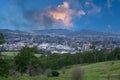 Panoramic views of Bowral in NSW Southern Highlands Australia lovely sky Royalty Free Stock Photo