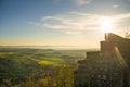 Panoramic view of the castle Hohenrechberg Royalty Free Stock Photo