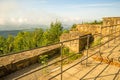 Panoramic views of the castle Hohenstaufen Royalty Free Stock Photo