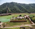 Gardens from Amber Fort in Jaipur, India Royalty Free Stock Photo