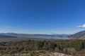 Panoramic views of Ioannina Lake, Epirus Royalty Free Stock Photo