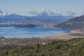 Panoramic views of Ioannina Lake, Epirus Royalty Free Stock Photo