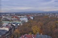 Panoramic views of Krakow. Taken from the bell tower of the Wawel Castle Cathedral