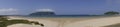 Panoramic views of Laredo beach. Royalty Free Stock Photo
