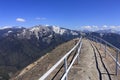 Sequoia National Park Panorama of Sierra Nevada Landscape from Moro Rock, California Royalty Free Stock Photo