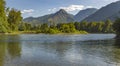 Panoramic views of the muntains in the background of Wenatchee R