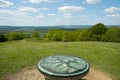 Panoramic views over the Severn Vale from The Cotswold Way long distance footpath
