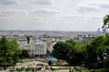 Panoramic views of Paris from Hill Montmartre