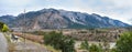 Panoramic views of the picturesque Fraser River Valley in autumn. Royalty Free Stock Photo