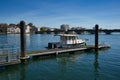 Panoramic views of the Pont Saint-Esprit in the morning