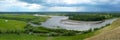 Panoramic views of the river Kiya, Kemerovo region Royalty Free Stock Photo