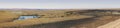 Panoramic Vista of great plains ranching Royalty Free Stock Photo