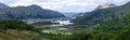 Panoramic vista at Ladies` view viewpoint at Ring of Kerry Route