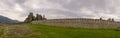 Panoramic vista at natural fortress at Belogradchik Rocks Bulgaria Royalty Free Stock Photo