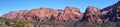 Panorama Kolob Canyon rim wall Royalty Free Stock Photo