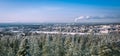 Panoramic winter landscape of Rovaniemi city, Finland, Lapland.