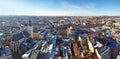 Panoramic winter view of Lviv