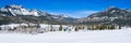 Panoramic of Wolf Creek Pass, Colorado. Royalty Free Stock Photo