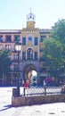 Panoramic of Zocodover square in Toledo, Castilla La Mancha