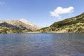 Panoramica of Banderitsa Fish lake, Pirin Mountain, Bulgaria Royalty Free Stock Photo