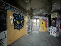 Panoramico de Monsanto abandoned building graffiti. Lisbon, Portugal Royalty Free Stock Photo