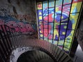 Panoramico de Monsanto abandoned building and steep. Lisbon, Portugal Royalty Free Stock Photo