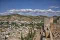 Panoranic view of Albaicin/Albayzin (Old Muslim quarter) district seen from Alhambra Palace (Granada