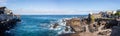 Panormaic seascape view of Garachico in Northern Tenerife, The Canary Islands,