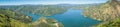 Panormaic view of south Berryessa lake from Stebbins Cold Canyon, Napa Valley, California Royalty Free Stock Photo