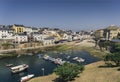 Panormaic view of Tapia of Casariego nautical harbour, Asturias, Spain