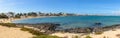 Panormic view of coasline in Corralejo on Fuerteventura