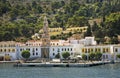 Panormitis bay on Symi island. Greece Royalty Free Stock Photo