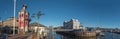 Panotamic view of the Victoria and Alfred Waterfront Royalty Free Stock Photo