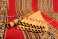 Panpipes and flute from South America