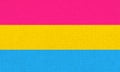 The Pansexuality flag. Pansexual people sign. pansexuality symbol