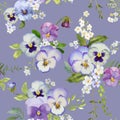 Pansy Flowers Background